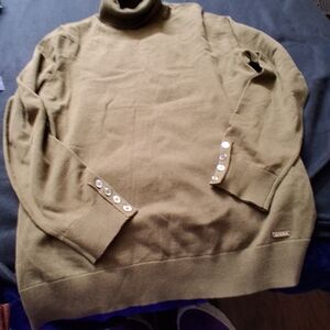 Tommy Hilfiger Men's Green Turtleneck Sweater